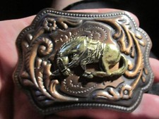 VINTAGE HORSE THEME BELT BUCKLE GW9