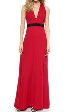 Jill Stuart Womens Sleeveless V-Neck Full Len...