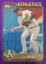 2024 Topps Base Set Series 2#586 Aledmys Díaz Purple Foil /799