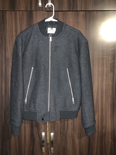 topman leather bomber jacket