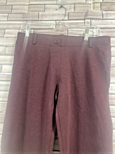 Betabrand M Long Classic Straight Leg Dress Pant Yoga burgundy stretch comfort