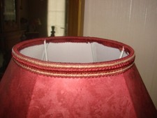 Lot De 3 Abat-jour à Pince Rouges à Pois Blancs - 13/14 Cm - Toile Fait Main