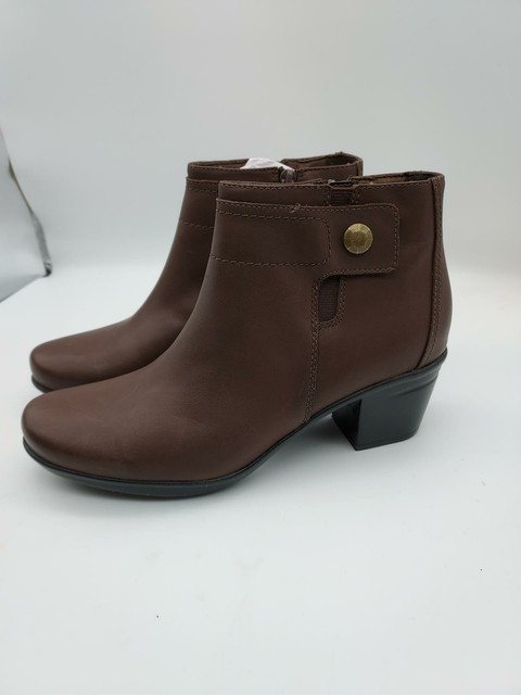 Clarks Womens Emslie Jada Brown Ankle 