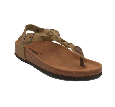 Oxygen Leder Fußbett Sandale HERA GREEN Gr. 6-7,5 ( 39-41 ) UVP 49,00 £