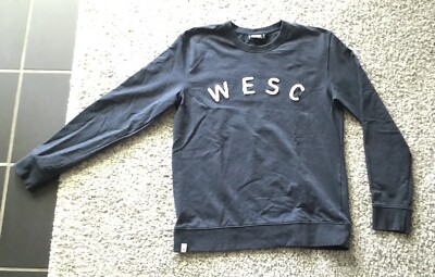 Herren Pullover Sweatshirt blau WESC Größe L
