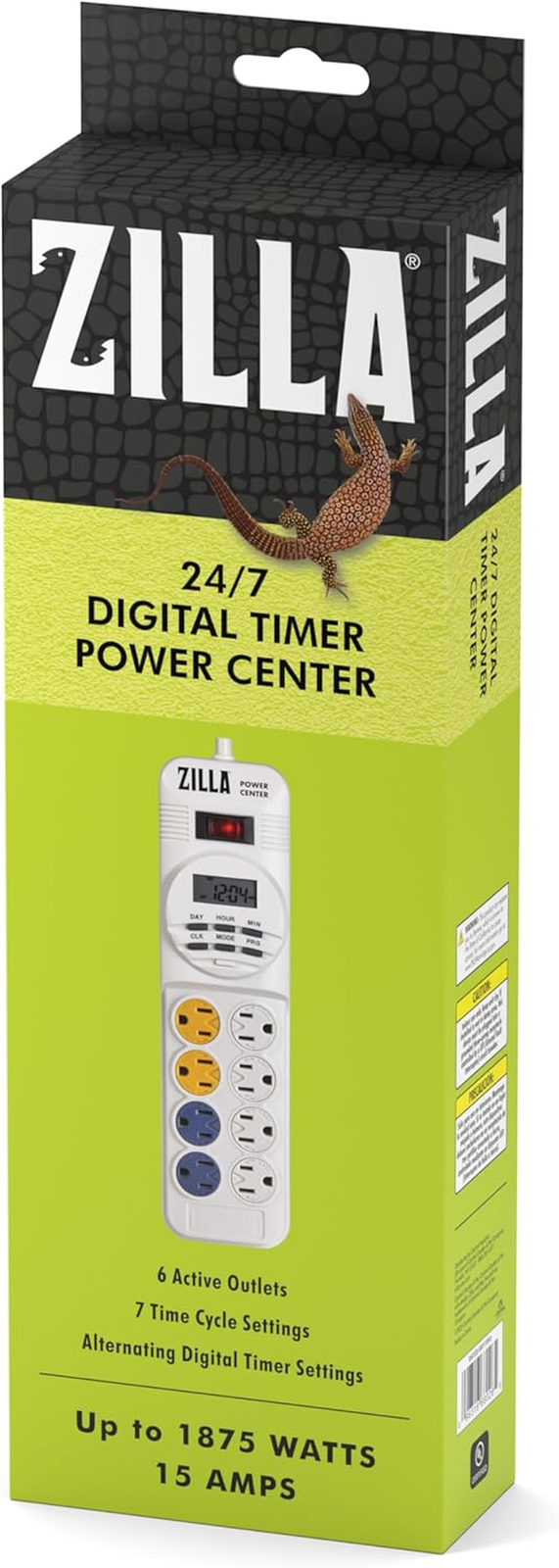 Reptile Pet Habitat Lighting & Terrarium Heat Power Center Timer, Digital