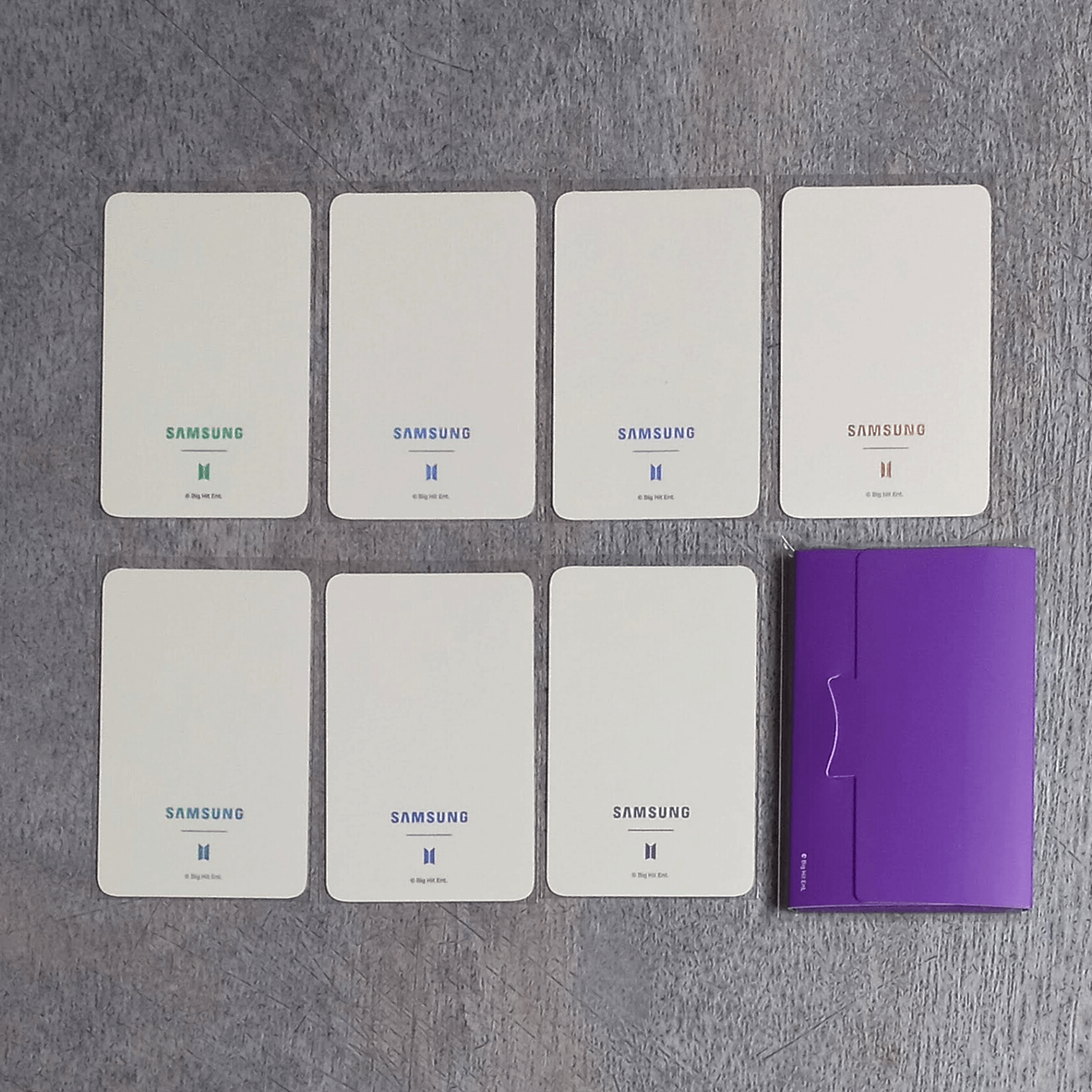 BTS Galaxy Samsungカード 7人セット BTS x Galaxy Official Special Post card Samsung Z Flip4 Limited