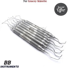 7er Set Chirurgische Gracey Kürette Zahnarzt Instrumente Parodontal Zahnreiniger