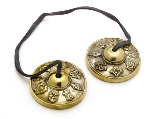Tingsha Cymbals Ting-Sha Meditation Bells Vajra Tibetan Buddhist Lucky Yoga Bell - Picture 3 of 3