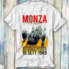 Monza Grand Prix Race 1949 Auto Racing T Shirt Meme Gift Top Tee Unisex 1396