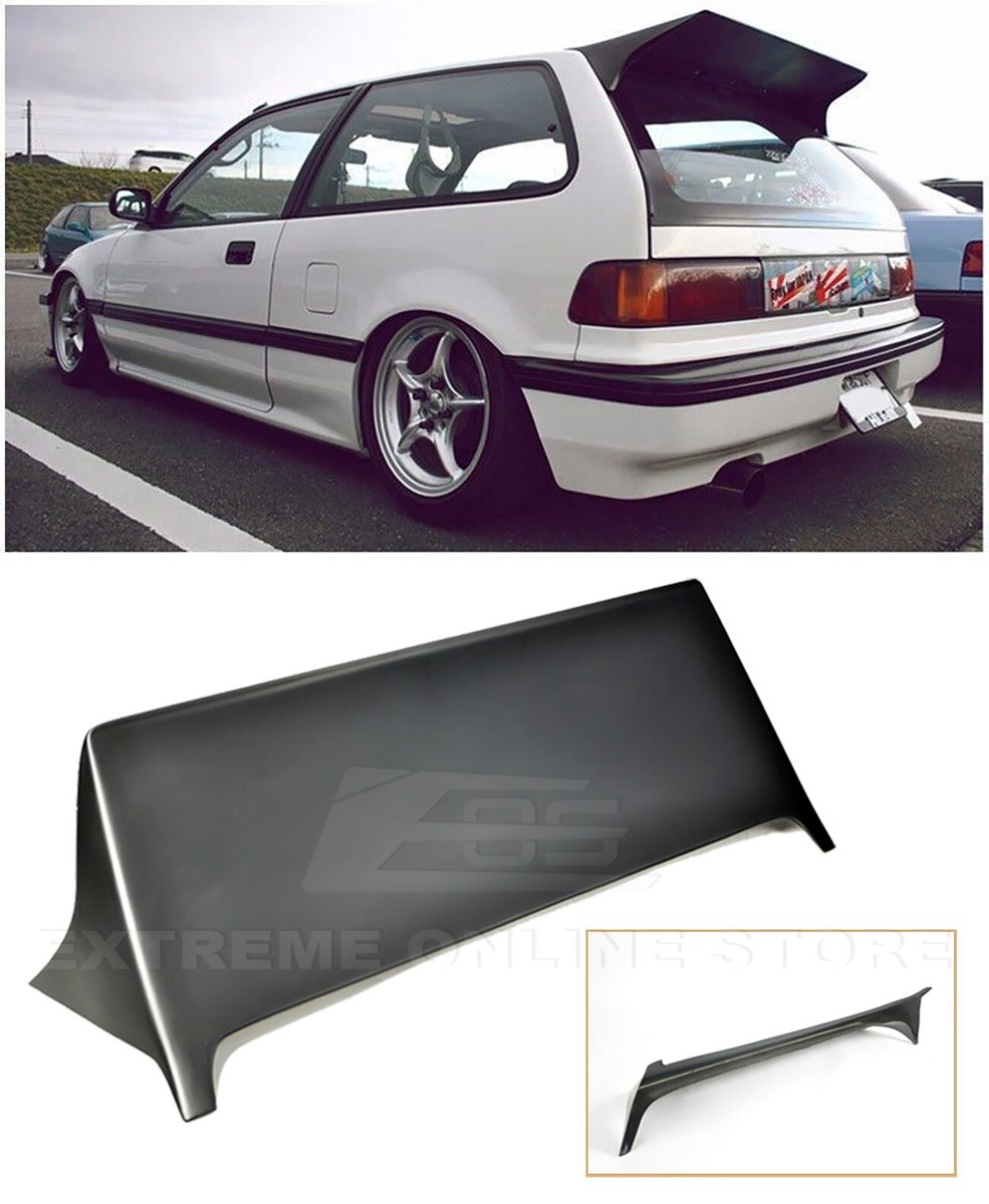 For 88-91 Honda Civic EF9 | J's Style Rear Roof Wing Spoiler Brake