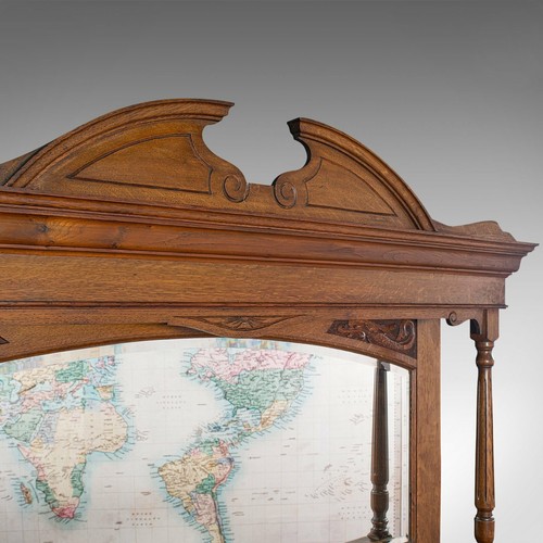 Large Antique Sideboard, English, Oak, Mirror, Cabinet, Arts & Crafts, Victorian - Picture 7 of 12