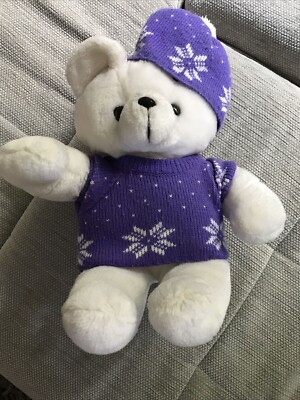 Teddy Bär Eisbär Motiv. Wir sind ein Nichtraucherhaushalt