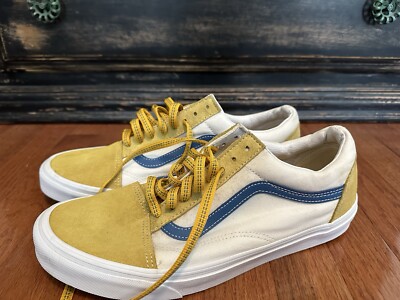 Vans Yellow/Blue/White Suede and Canvas
