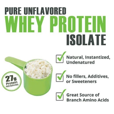 Unflavored Whey Protein Isolate 5lbs - BFDNutrition