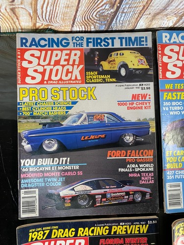 (6) 1987 SUPER STOCK & DRAG ILLUSTRATED ~ Bernstein Gwynn Iroc Chevy Pomona 87 - Picture 2 of 7