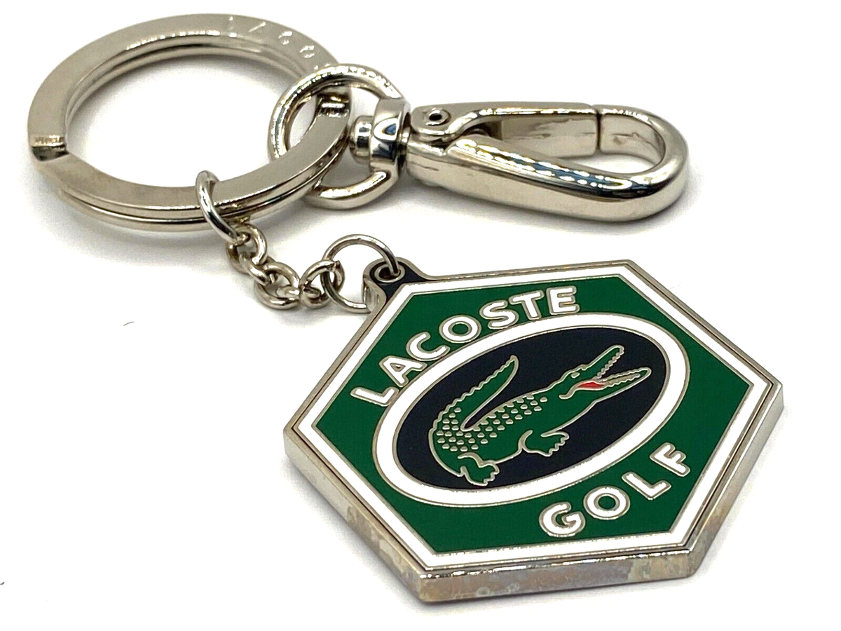 LACOSTE グリーンレザー キーリング グリーン（緑）系 LACOSTE(ラコステ) キーケース・キーリング