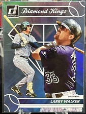 Larry Walker Colorado Rockies 2023 Donruss Diamond Kings Holo Carolina Blue