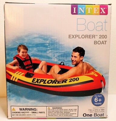 Intex EXPLORER 200 Inflatable Boat New in sealed box 78257314737|