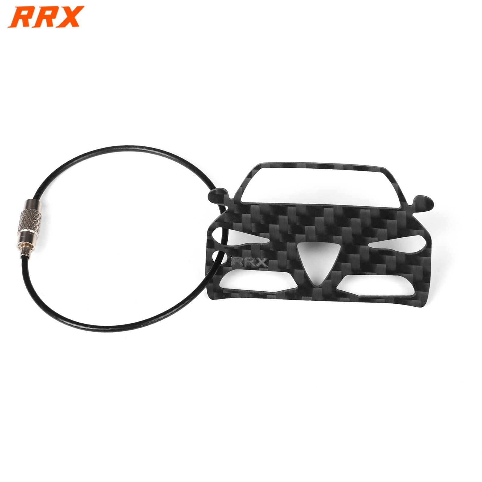 Carbon Fiber Car Body Key Chain Key Fob Ring EDC For Alfa Romeo Giulia 2016-2022