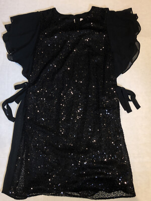 laundry by shelli segal black sequin dress Laundry By Shelli Segal Black Sequin Cocktail Dress Size 10 New With Tags