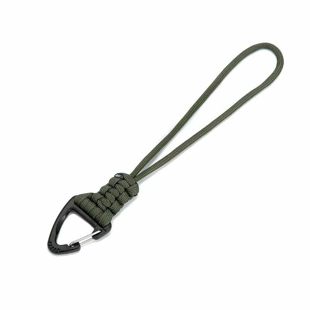 Ganzoo spiraalkabel sleutelhanger elastisch met karabijnhaak, val- en verliesbeveiliging voor sleutelbos en gereedschap, RSG-houder, drukknop en klittenband, 48 cm tot 150 cm, 4 mm, donkerblauw