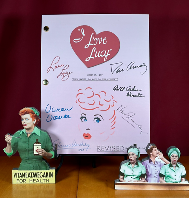 Lucy　0207 I Love Lucy Script- Signed- Autograph Reprints- Lucille Ball, Desi