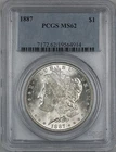 1887 Vam-11 Morgan Silver Dollar $1 Coin PCGS MS-62 RL (B)
