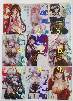 Karten Cartes Goddess Story ZR Waifu Sexy Holo Öl