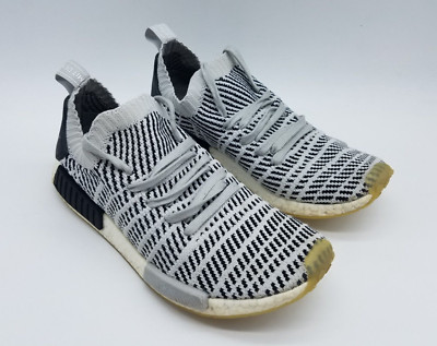 Adidas NMD R1 STLT Men's Size 10 Running Shoes Gray Core Black
