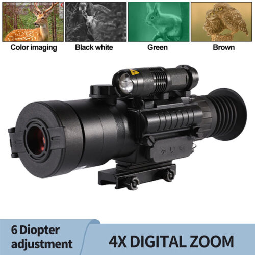 Enregistreur vidéo de vision nocturne 1080p 11 x lunette de fusil monoculaire Wifi APP portée 500 m - Photo 1 sur 17