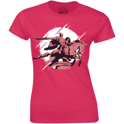 Brave Warrior Riding Horse Spear Etching Cool Gift Tee Idea Women 's T-shirt