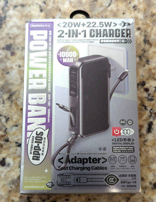 Remax Powerbank 10000 MAH 2 in 1 Charger And Powerbank New In Box