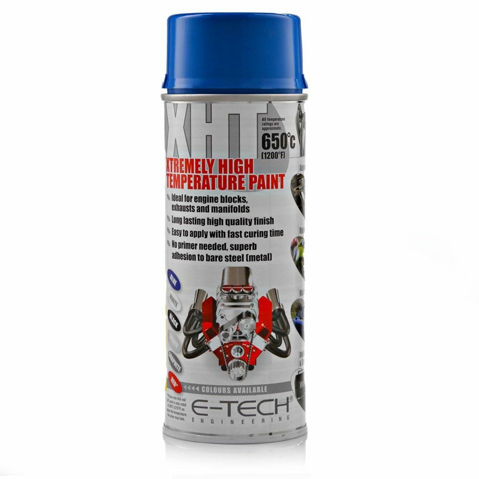 E-Tech XHT Black High Temp Brake Caliper Paint 400ml + Non-Slip Dash Mat Bundle