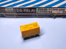 1X DS2E-DC24V-H90 AG29192 SDS RELAIS PCB Relay DPDT 24VDC 3A 200mW FLOC Contact