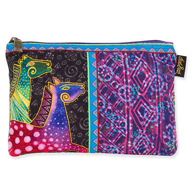 Laurel Burch Classic Horses Prancing Mares Cosmetic Bag (multi/pink/purple C)