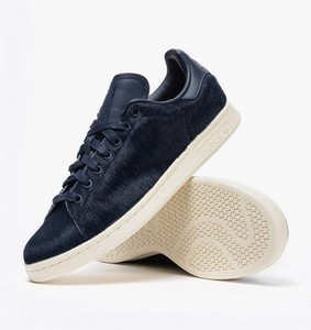 PONY HAIR NAVY BLUE MENS TRAINERS 