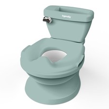 Potty Training Toilet My Size Pro Green Flushing Sound 18M Ingenuity Infant