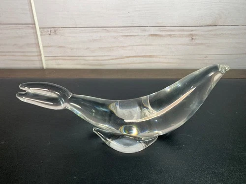 Steuben Art Glass Large Seal Sea Lion Figurine Sculpture # 8118