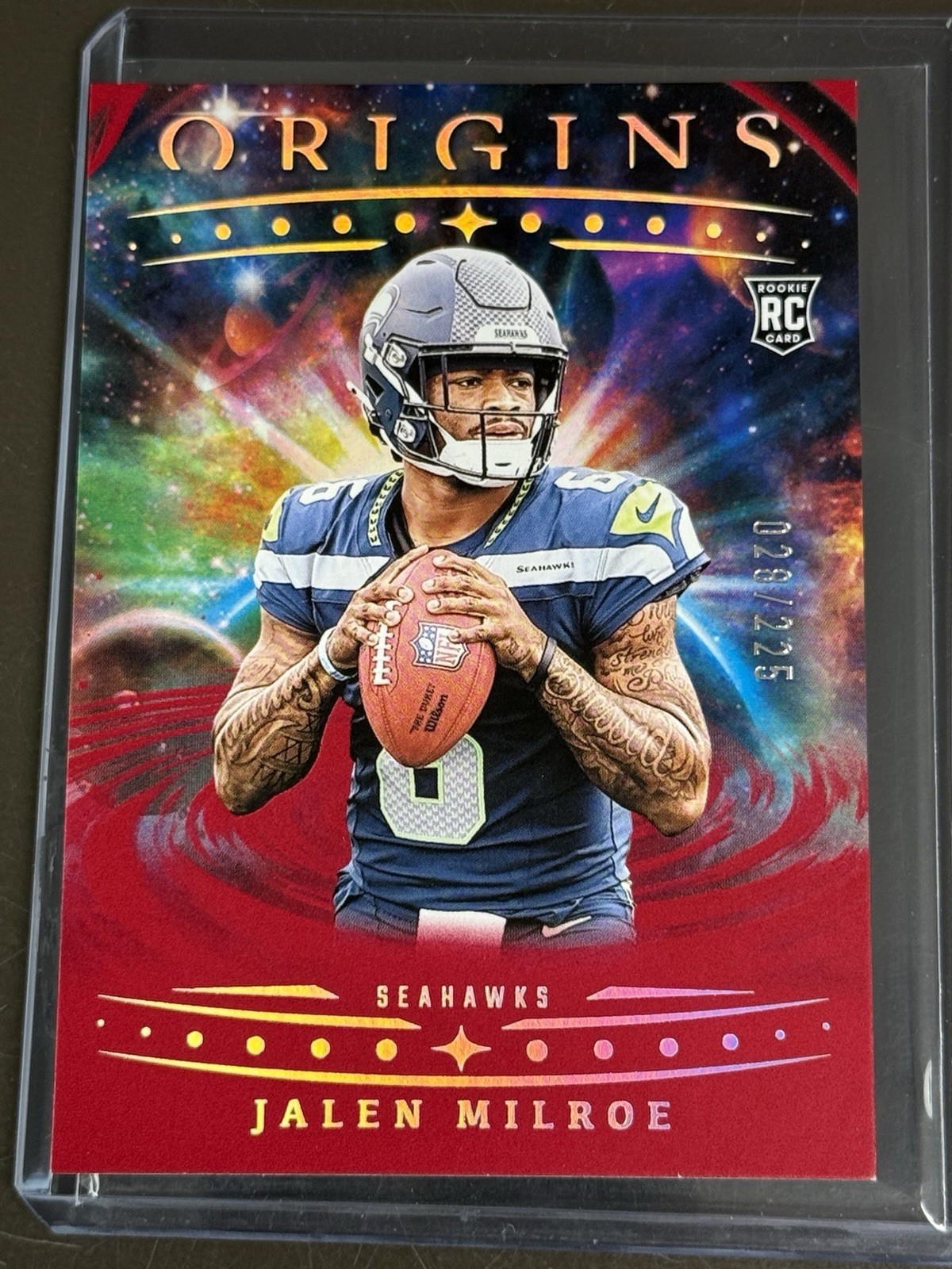 2025 Origins Jalen Milroe #103 RC Red /225