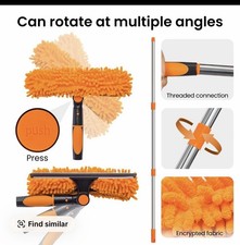 Extendable Window Cleaner Tool Glazing Windows Cleaning Wiper Glass Washer 1.56M