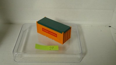 Wiking 39 - 20ft. Container open-Top - Trans-Container - orange/grüne Plane