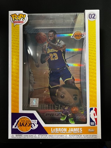 Funko POP! Trading Cards #02 LeBron James Prizm Panini Exclusive Lakers - Picture 1 of 4