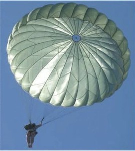 US Military Large Canopy Personnel Parachute Canopy MC1 35' Diameter
