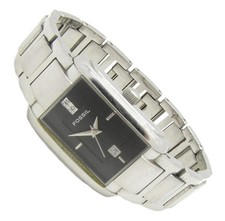 Fossil F2 Damen Armbanduhr Edelstahl Datum Schwarz ES-1876 5ATM Batterie neu S98