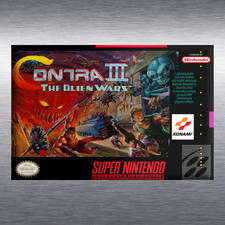 Contra III 3 The Alien Wars Video Game Box Art SNES High Quality Magnet
