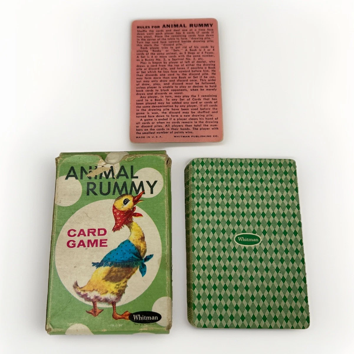2 players Animals Rummy Vintage Card Games for sale | eBay