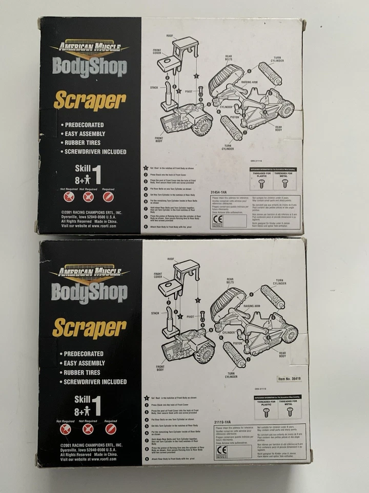 ERTL AMERICAN MUSCLE BODY SHOP  Construction Scraper 1:64 KIT Yellow - Image 3 of 3