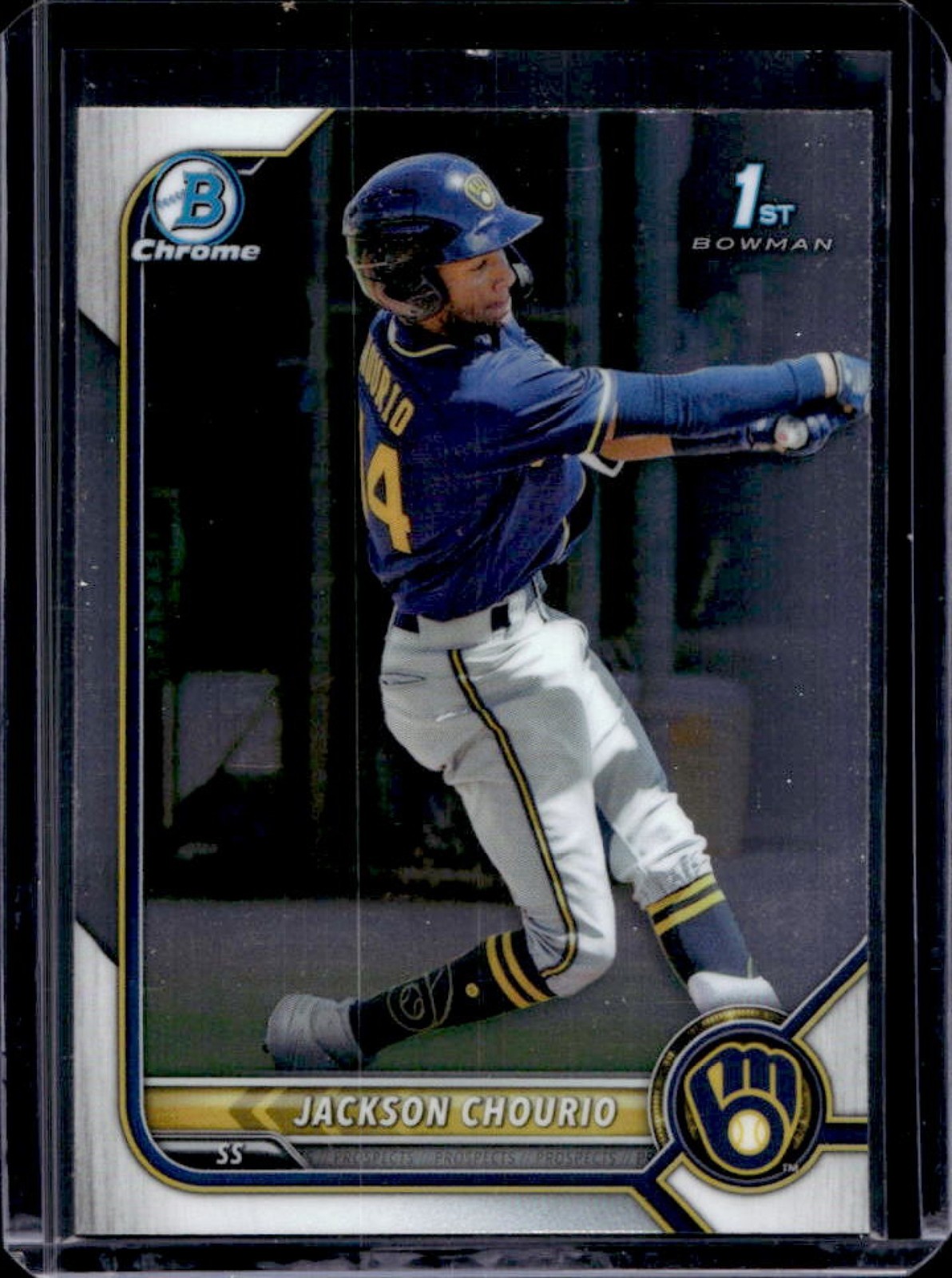 2022 Bowman Jackson Chourio Chrome 1st Prospect #BCP-79 Brewers
