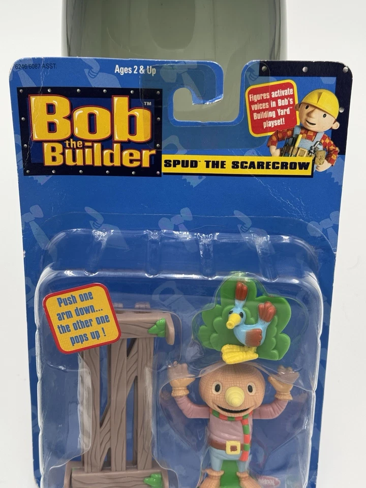 NUEVA Figura de Acción Bob el Constructor Spud el Espantapájaros 2001 Hasbro Playskool Nueva en Paquete Foto 4 de 4